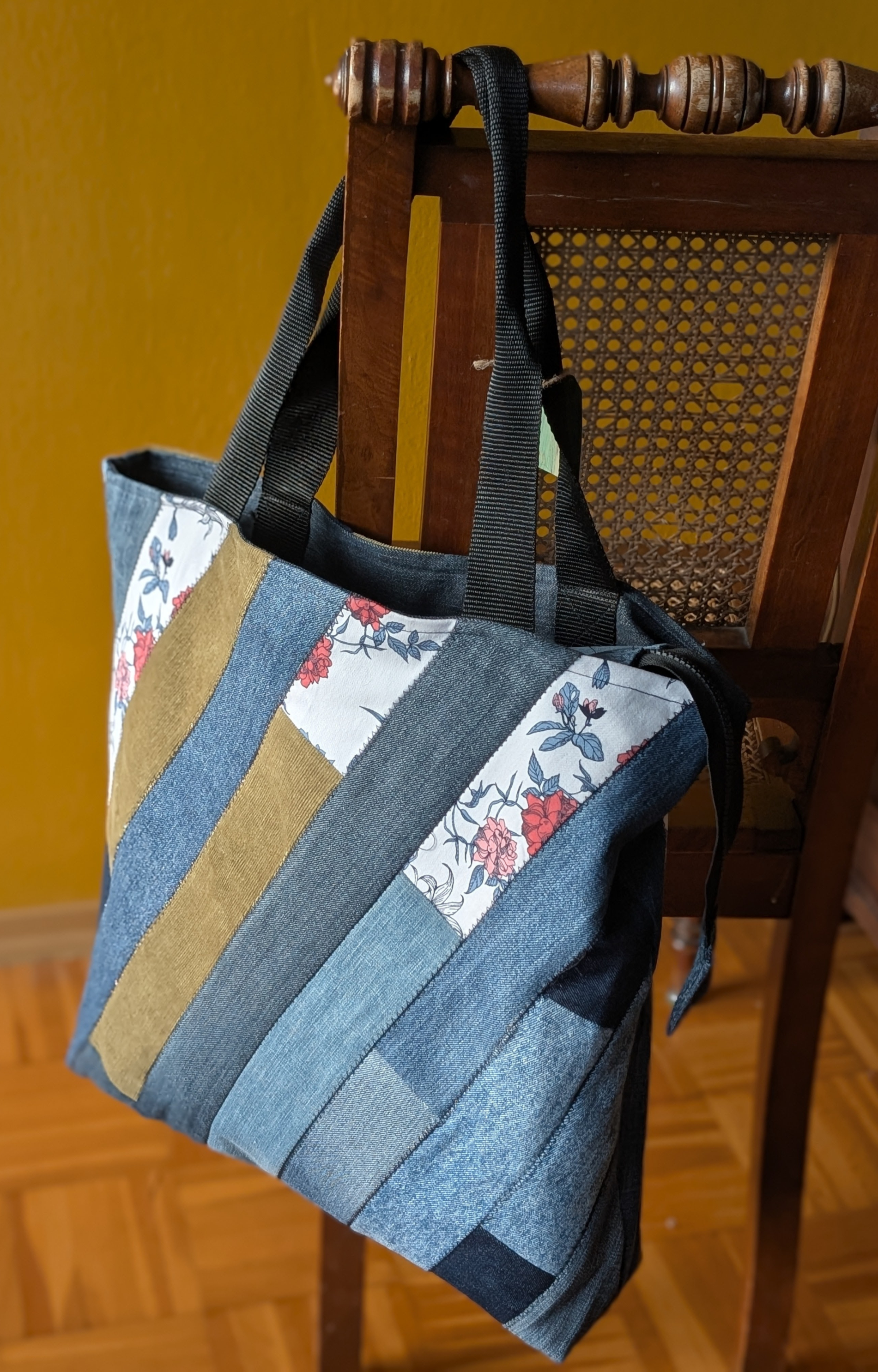 Tasche "Diagonale Streifen" N°1 - Bild 4