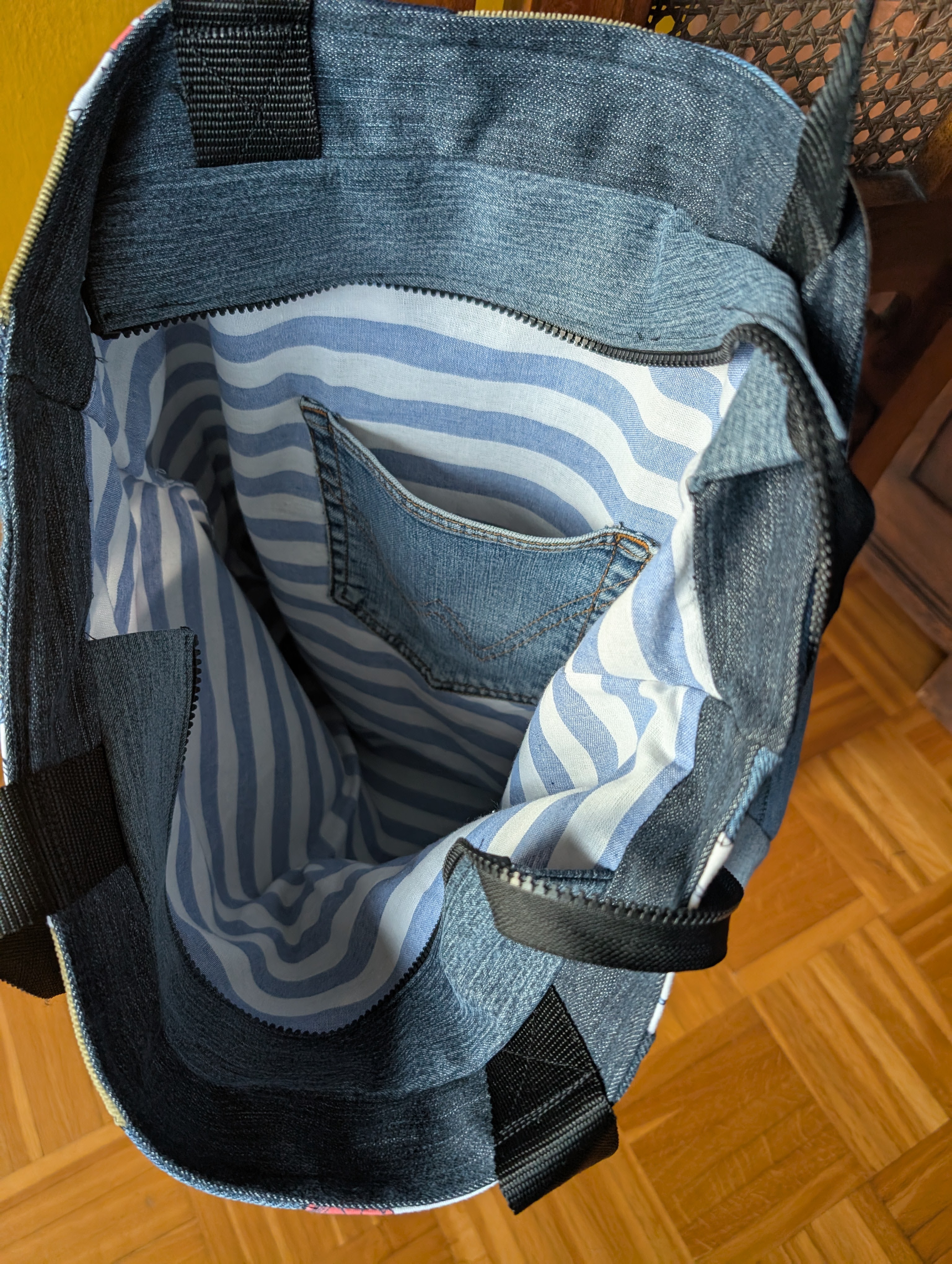 Tasche "Diagonale Streifen" N°1 - Bild 5