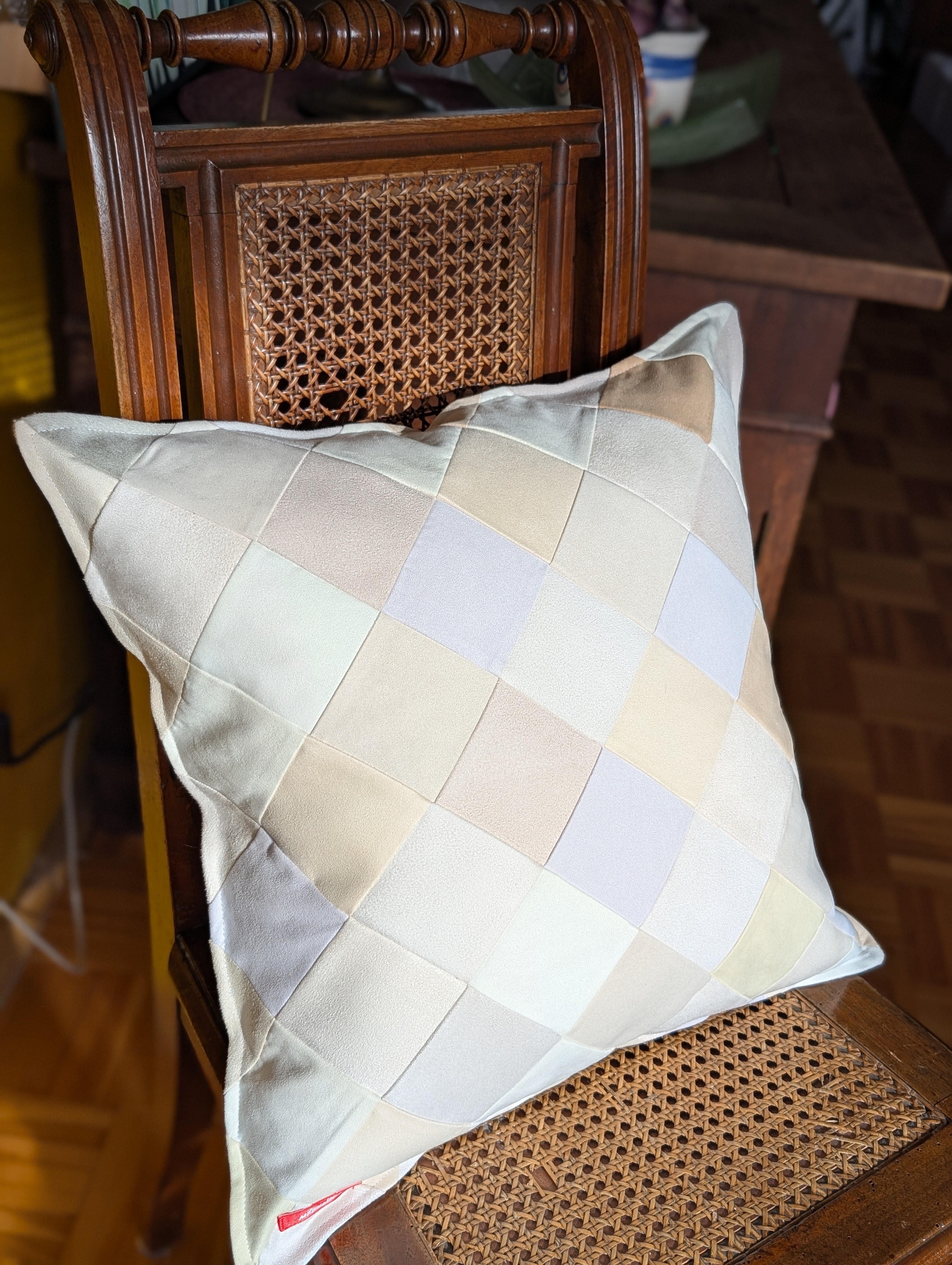 Kissen "Veganes Wildleder Naturfarben"