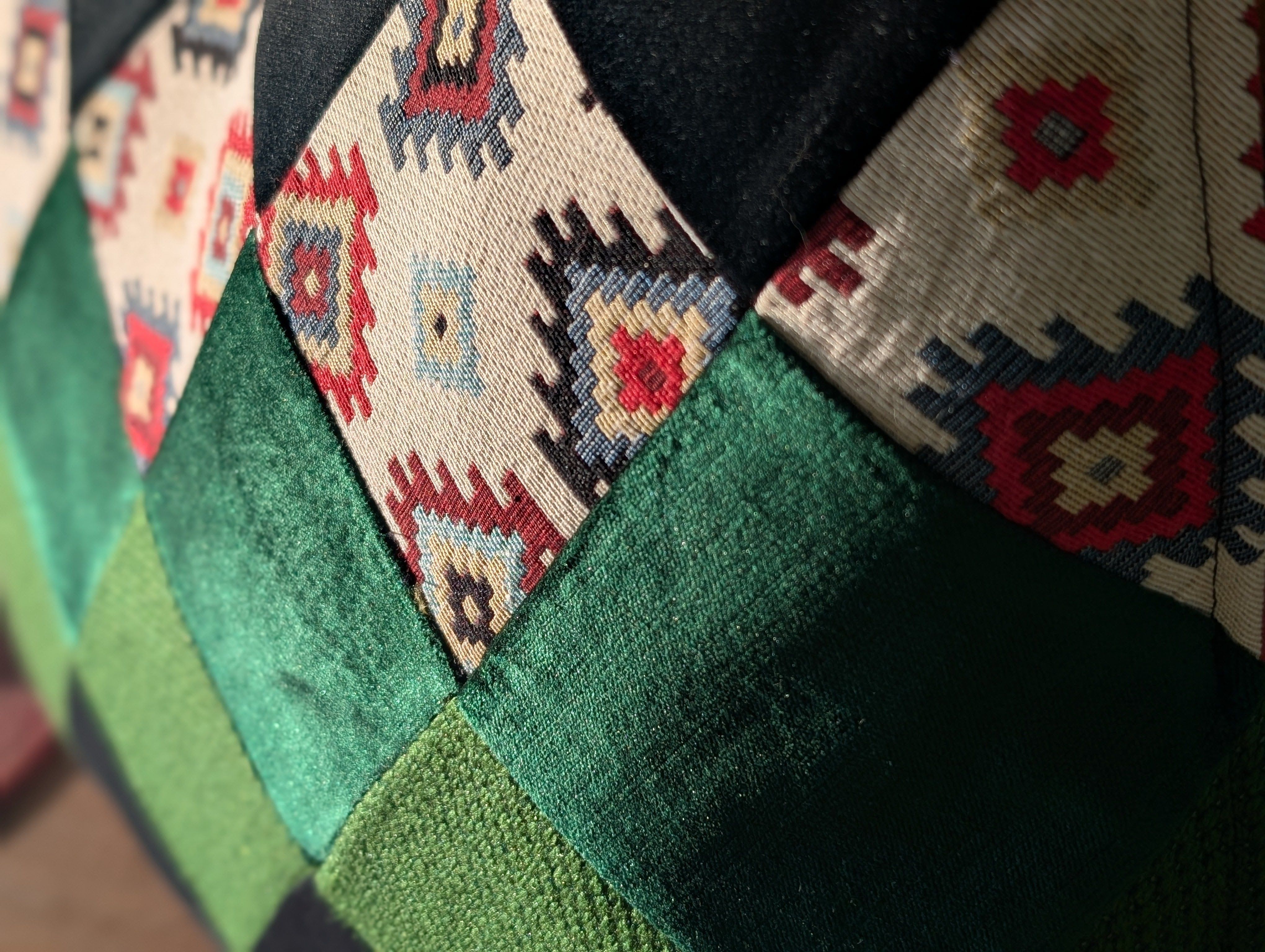 Kissen "Grüne Quadrate" - Bild 3