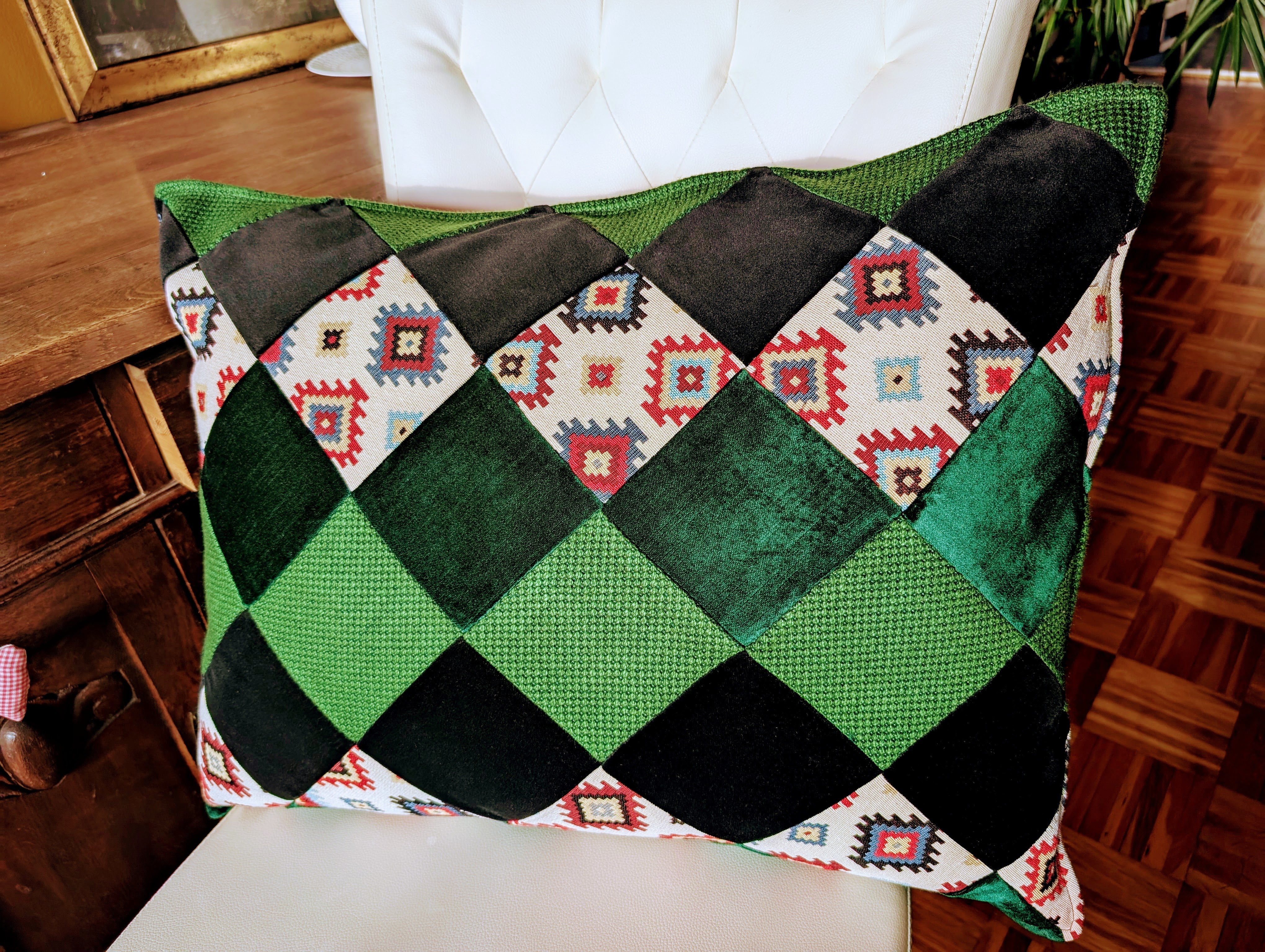 Kissen "Grüne Quadrate" - Bild 5