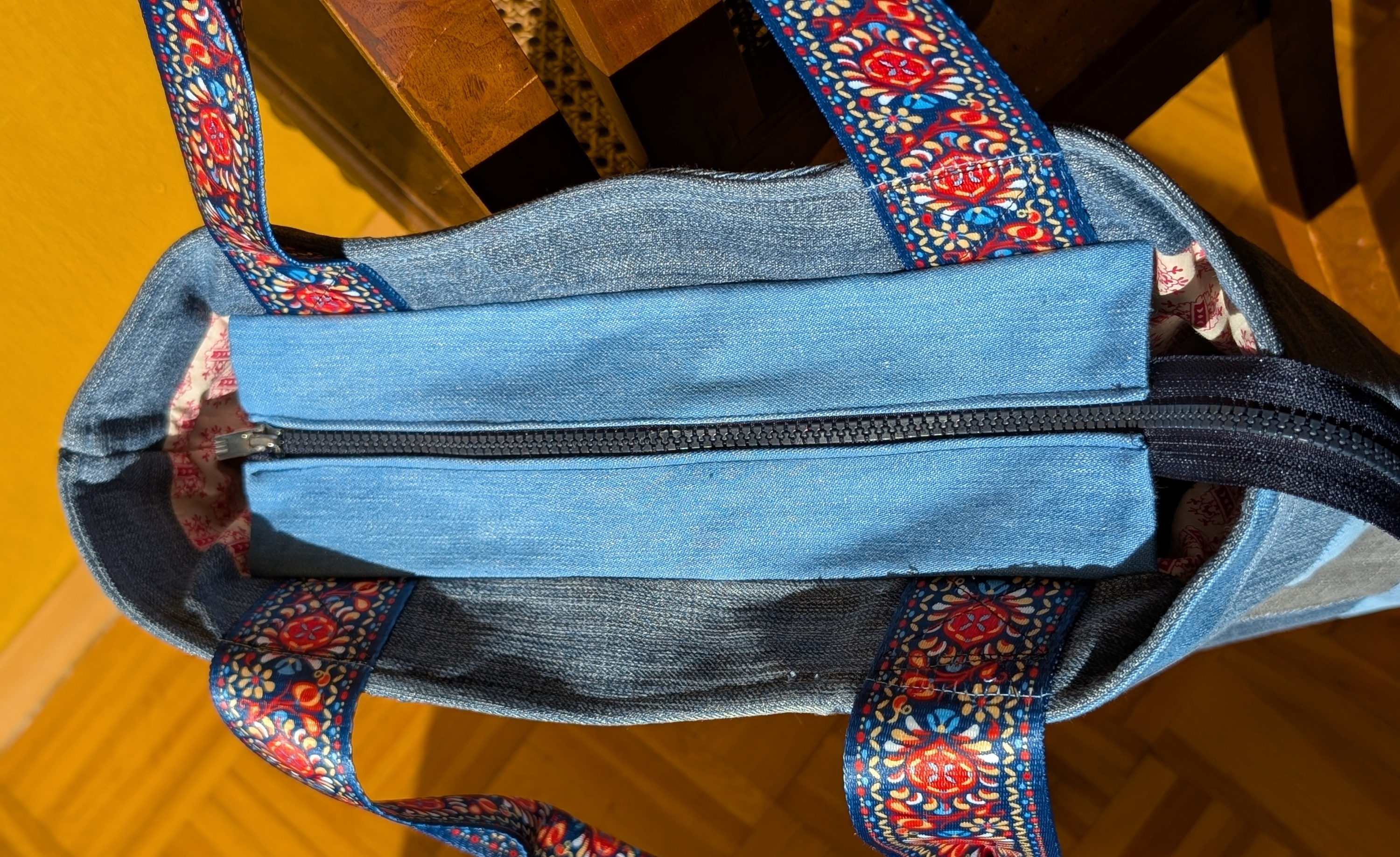 Tasche "Jeans & Quadrate" N°2 - Bild 2