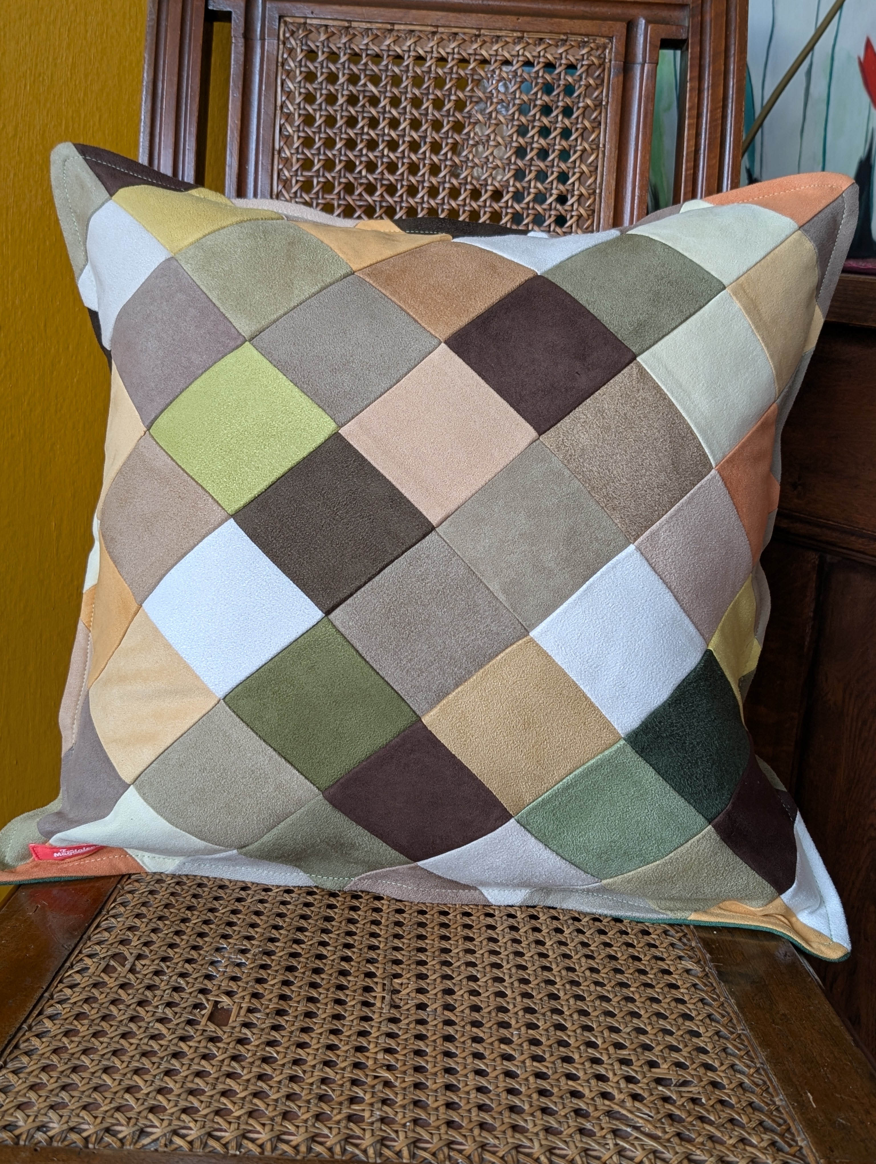 Kissen "Veganes Wildleder Herbstfarben" - Bild 3