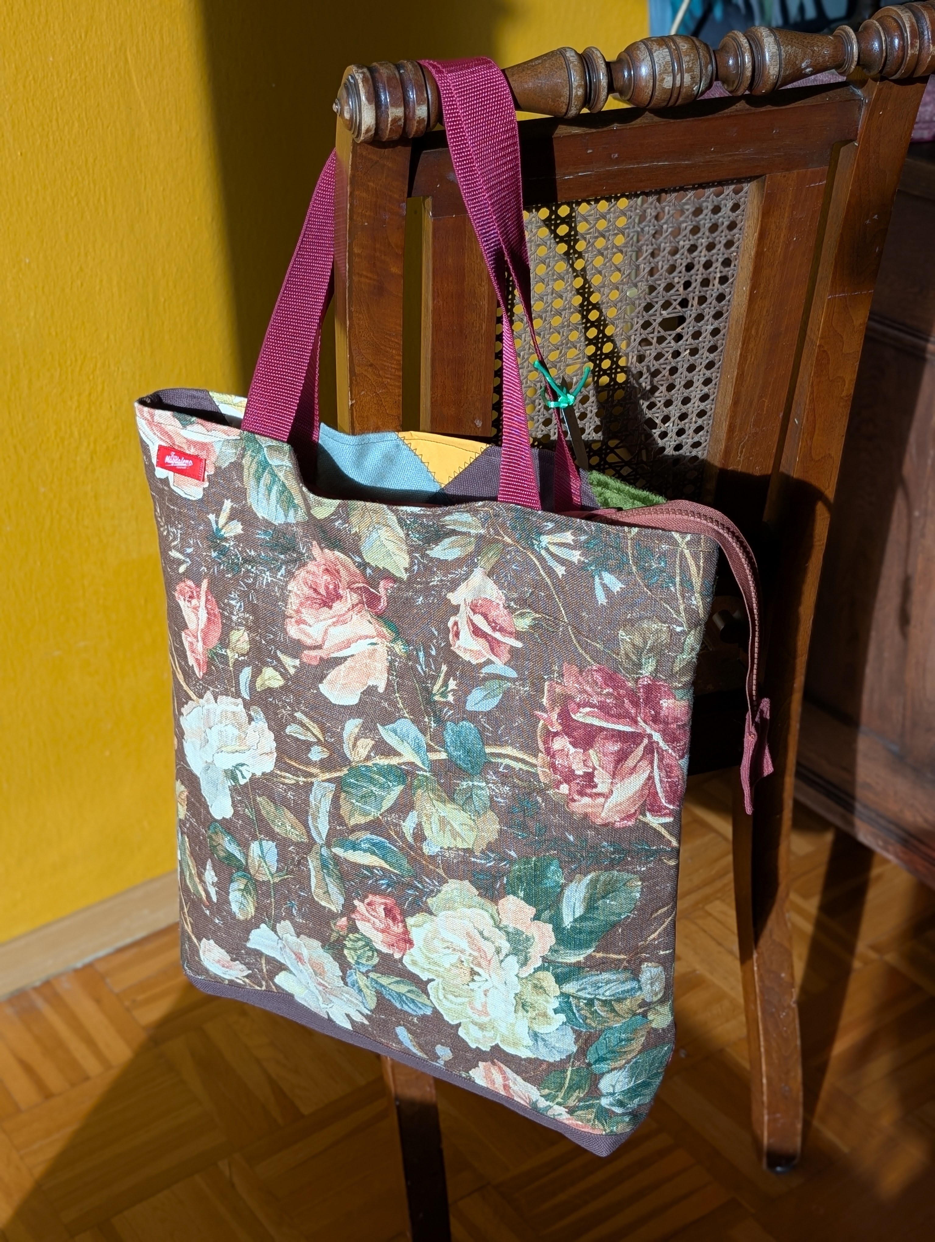 Tasche "Rosen und Quadrate" - Bild 4