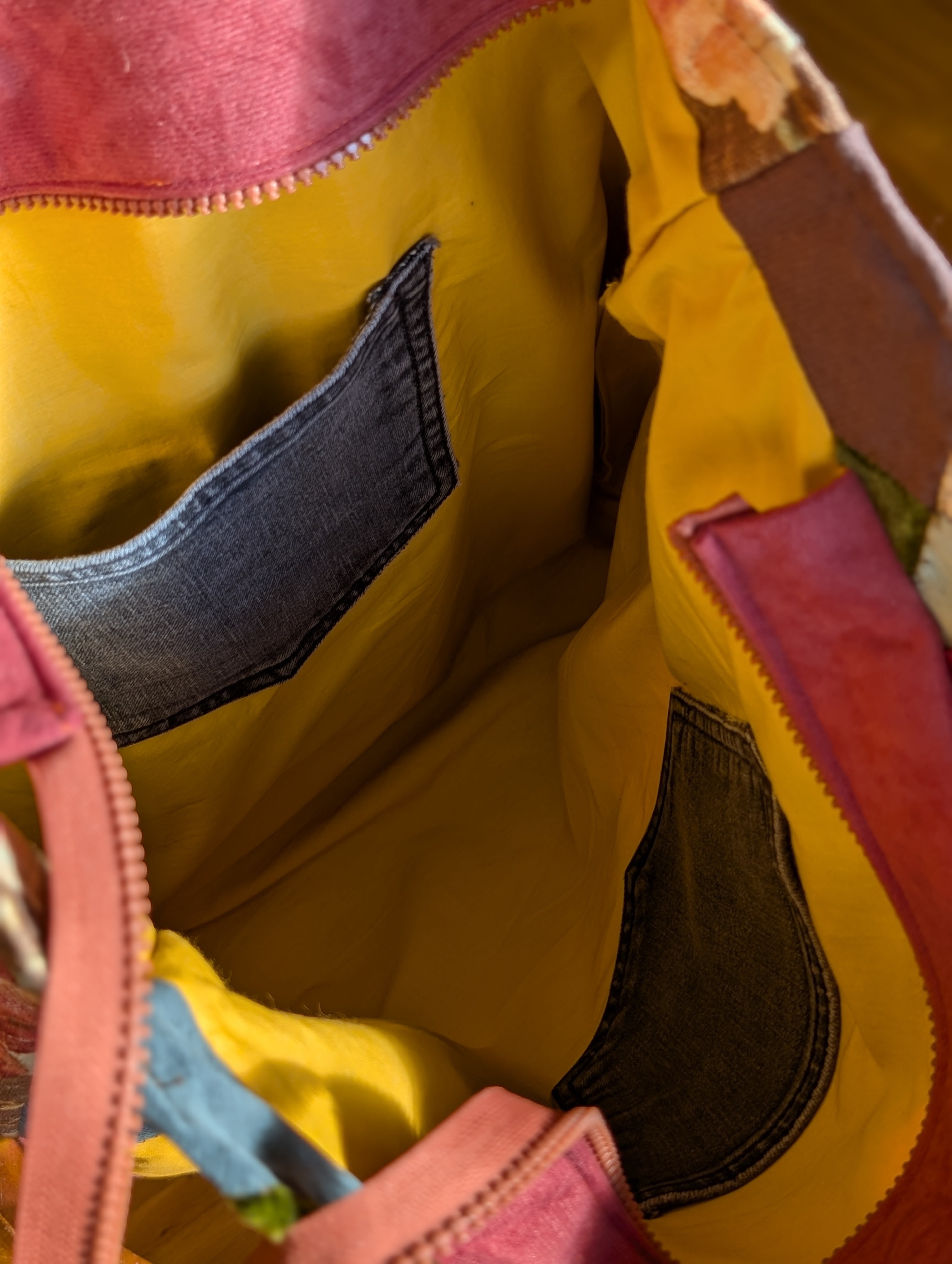 Tasche "Rosen und Quadrate" - Bild 5