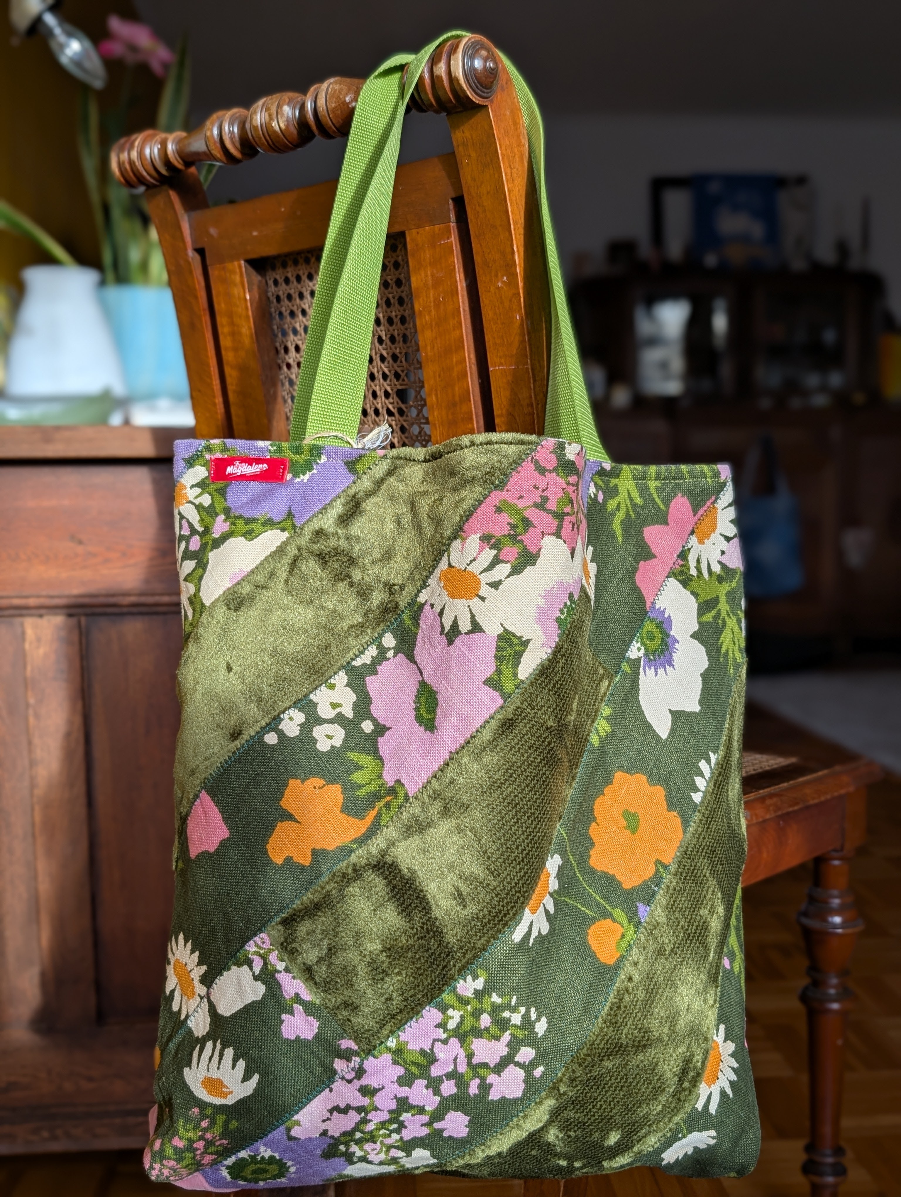 Tasche "Samt und Blume" - Bild 2
