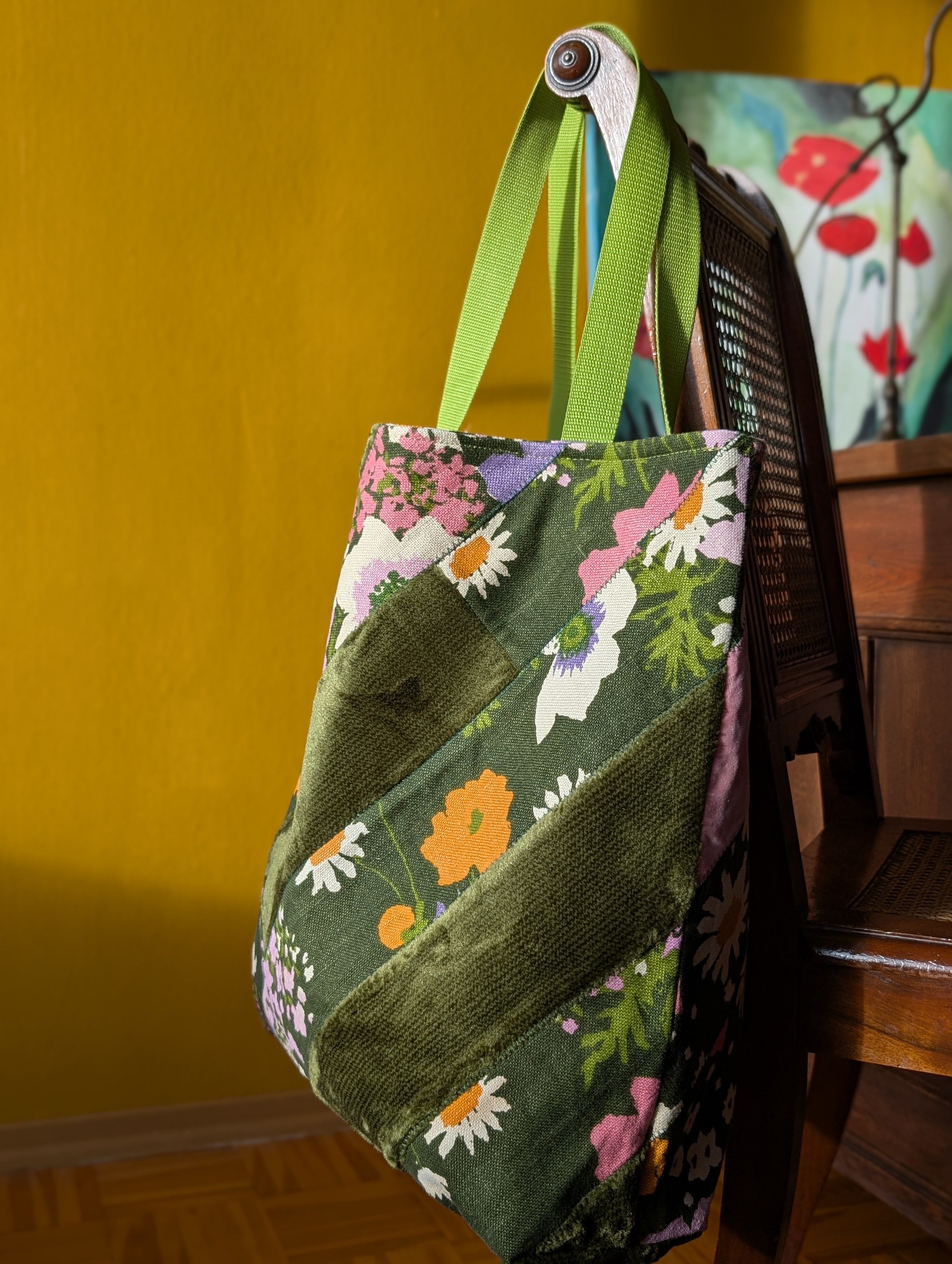 Tasche "Samt und Blume" - Bild 5